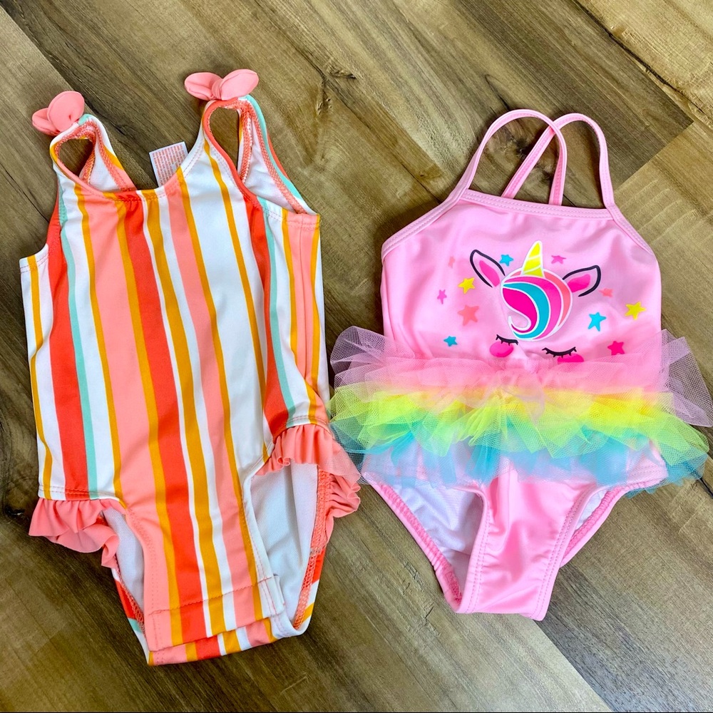 Baby Girl 3-6 Month Bathing Suit Lot